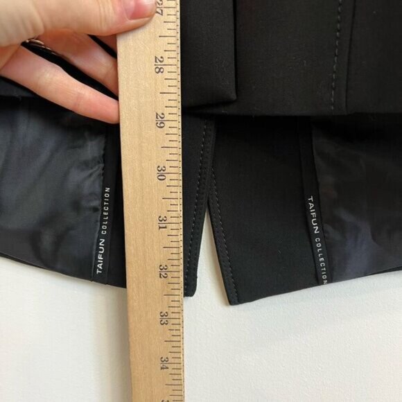 Vintage Taifun Collection Women’s US 10 Black Classic 2 Button Suit Jacket Blaze - Picture 9 of 15